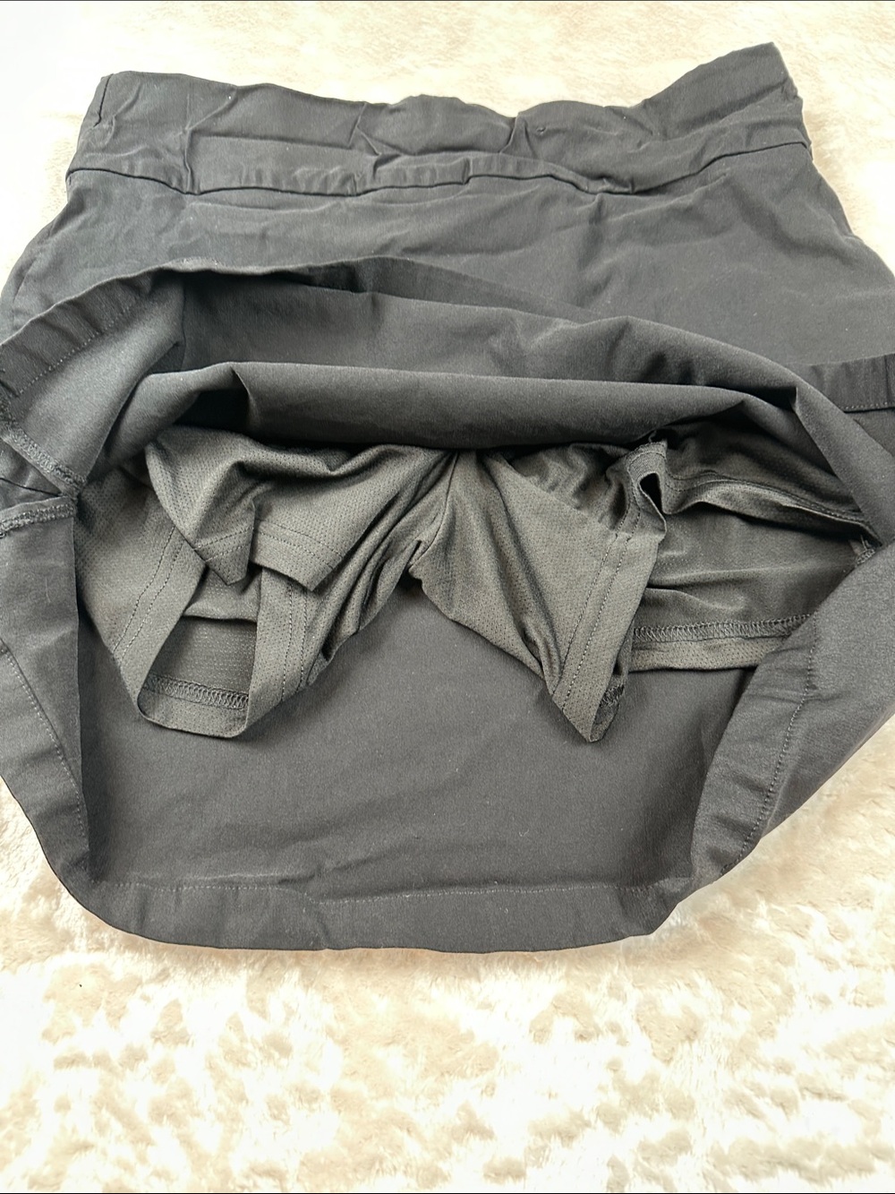 Rafaella Black Straight Mini Skirt with Shorts Underneath - Picture 6 of 7